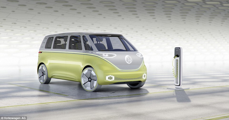 two tone vw id buzz front view