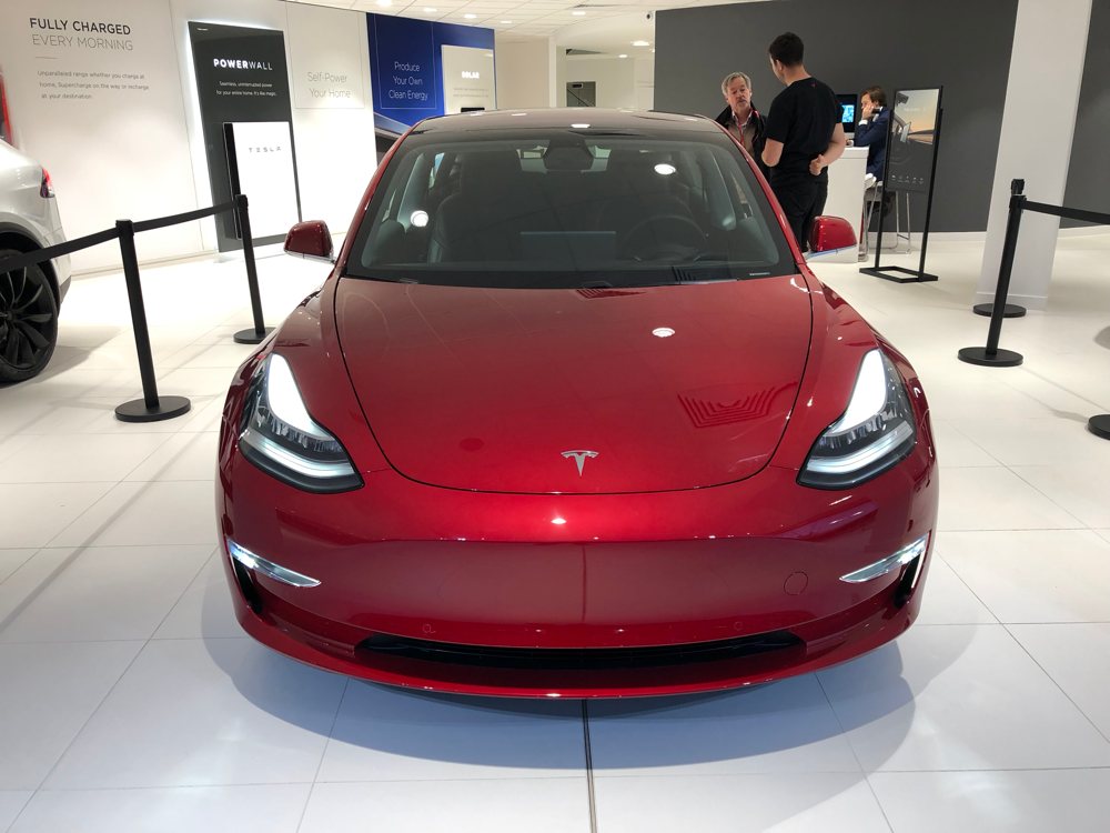 tesla model 3 at tesla london